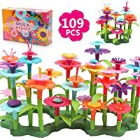 DigHealth Flores Juguete para Niñas- 109 PCS Jardín Flores Playset Regalos- Juego Creativos de Construcción de Floral…